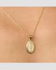 Oradina Women's Miraculous Medal Pendant Charm in 14K Yellow Gold - 2