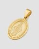 Oradina Women's Miraculous Medal Pendant Charm in 14K Yellow Gold - 5