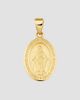 Oradina Women's Miraculous Medal Pendant Charm in 14K Yellow Gold - 7