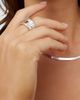 Oradina Women's Mirage Ring in Sterling Silver - 2