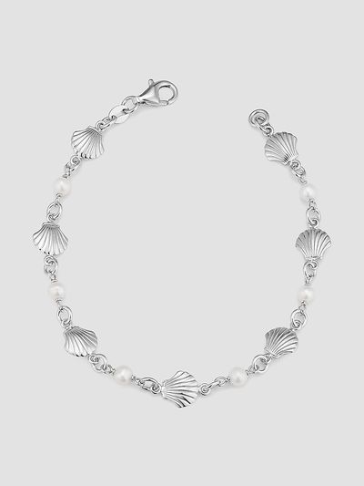 Oradina Women's Ocean Treasures Station Bracelet in Sterling Silver