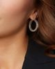 Oradina Women's Olympia Hoop Earrings in Sterling Silver - 3