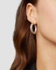 Oradina Women's Olympia Hoop Earrings in Sterling Silver - 4