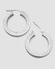 Oradina Women's Olympia Hoop Earrings in Sterling Silver - 6