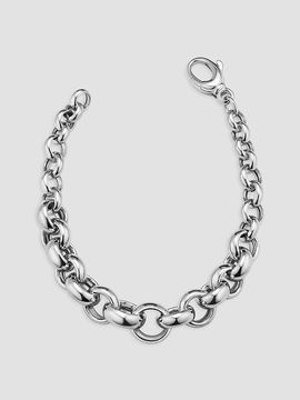 Oradina Women's Roll with it Rolo Bracelet in Sterling Silver