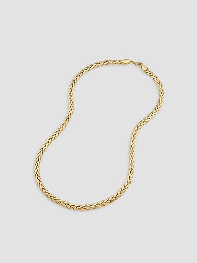 Oradina Women's Royal Palms Necklace in 14K Yellow Gold