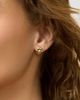 Oradina Women's Sakura Studs in 14K Yellow Gold - 3