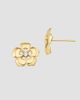 Oradina Women's Sakura Studs in 14K Yellow Gold - 6