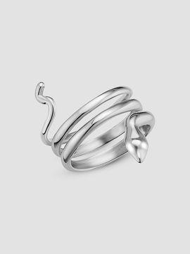 Oradina Women's Snake Wrap Ring in Sterling Silver