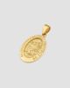 Oradina Women's St. Christopher Medal Pendant Charm in 14K Yellow Gold - 4