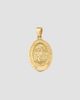 Oradina Women's St. Christopher Medal Pendant Charm in 14K Yellow Gold - 6