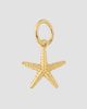 Oradina Women's Starfish Pendant Charm in 14K Yellow Gold - 1