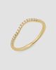 Oradina Women's The Arc Diamond Stack Ring in 14K Yellow Gold - 1