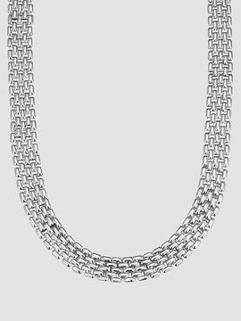 Oradina Women's The Panther Necklace in Sterling Silver