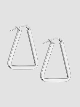 Oradina Women's Trinity Hoops in Sterling Silver