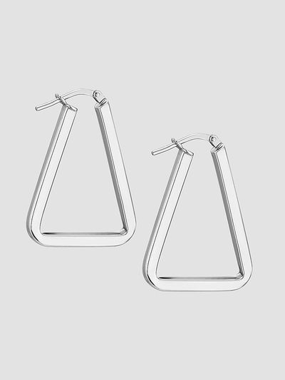 Oradina Women's Trinity Hoops in Sterling Silver