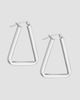Oradina Women's Trinity Hoops in Sterling Silver - 2