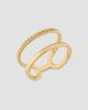 Oradina Women's Twin Set Ring in 14K Yellow Gold - 1