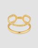 Oradina Women's Twin Set Ring in 14K Yellow Gold - 6