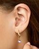Oradina Women's Vivid Single Hoop Charm in 14K Yellow Gold - 2