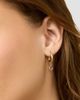 Oradina Women's Vivid Single Hoop Charm in 14K Yellow Gold - 3