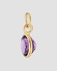 Oradina Women's Vivid Single Hoop Charm in 14K Yellow Gold - 5