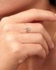 Oradina Women's White Topaz Vivid Ring in 14K Yellow Gold - 2