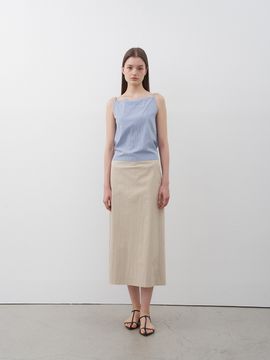 ORE Square Neck String Sleeveless Blouse _2 Colors