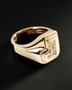Orianne Double Bezel Initial Lab Diamond Pinky Ring - 1