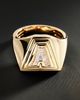 Orianne Fine Double Bezel Initial Lab Diamond Pinky Ring - 2