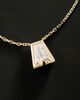 Orianne Lab Grown Diamond Initial Bezel Necklace - 2