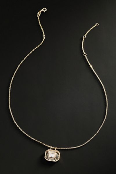 Orianne Radiant Cut Fluted Lab Diamond Pendant Necklace