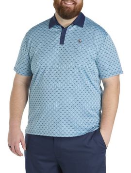 Original Penguin Original Penguin Big & Tall Bohemian Jacquard Blocked Polo Shirt