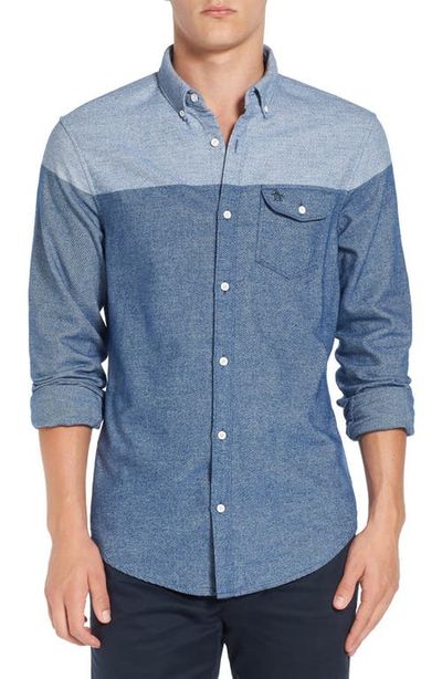 Original Penguin Original Penguin Trim Fit Two-Tone Woven Shirt