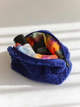 ORIGO fluffy check pouch 4 color