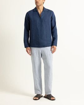 Orlebar Brown Orlebar Brown Alex Relaxed Fit Fine Hemp Stripe Trousers