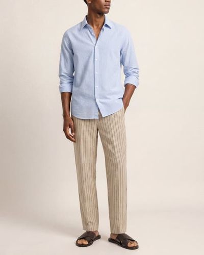 Orlebar Brown Orlebar Brown Alex Relaxed Fit Striped Linen Trousers