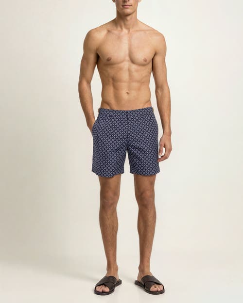 Orlebar Brown Orlebar Brown Bulldog Mid-Length Jacquard Printed Swim Shorts