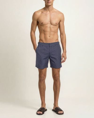 Orlebar Brown Orlebar Brown Bulldog Mid-Length Jacquard Printed Swim Shorts