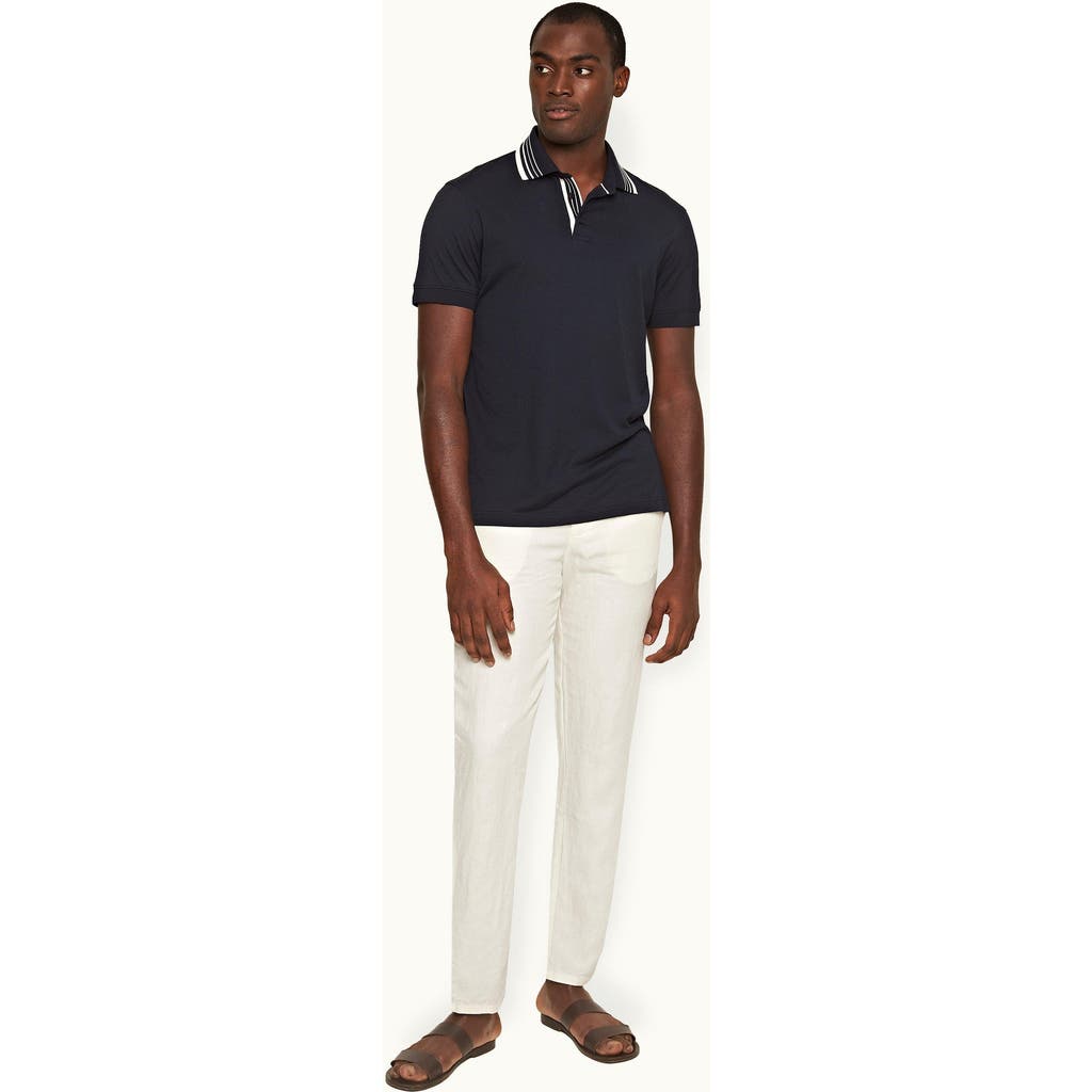 Orlebar Brown Orlebar Brown Cornell Linen Tailored Fit Washed Linen Trousers