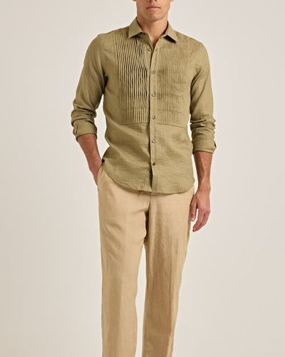 Orlebar Brown Orlebar Brown Giles Pleated Tailored-Fit Shirt