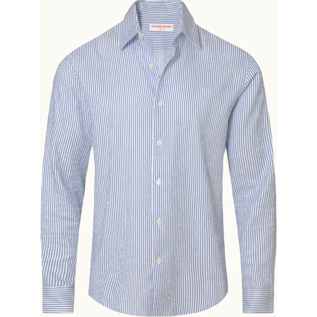 Orlebar Brown Orlebar Brown Giles Tailored Fit Linen Shirt