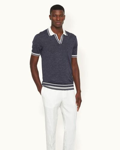 Orlebar Brown Orlebar Brown Horton Tipping Tailored-Fit Polo Shirt