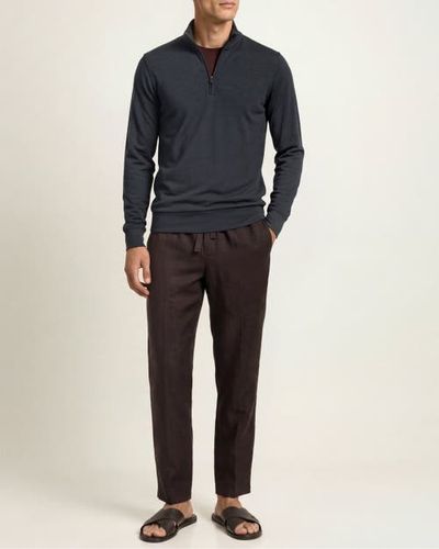 Orlebar Brown Orlebar Brown Isar Merino Classic Fit Funnel Neck Sweater