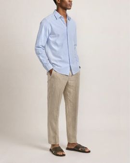 Orlebar Brown Orlebar Brown Justin Seersucker Cotton Stripe Shirt