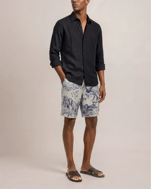 Orlebar Brown Orlebar Brown Laurent Linen Relaxed Fit Bermuda Shorts