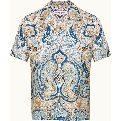 Orlebar Brown Orlebar Brown Maitan Silk Relaxed Fit Silk Fairground Shirt