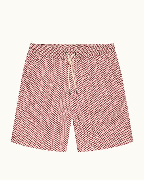 Orlebar Brown Orlebar Brown Mastiff Longest-Length Relaxed Fit Drawcord Swim Shorts with Modula Print