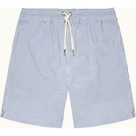 Orlebar Brown Orlebar Brown Mastiff Seersucker Longest-Length Relaxed Fit Drawcord Swim Shorts