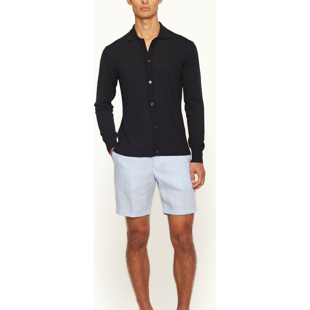 Orlebar Brown Orlebar Brown Norwich Lino Tailored Fit Smart Italian Linen Shorts